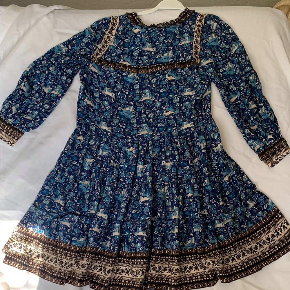 Blue Floral Dress - Picture 3 of 3